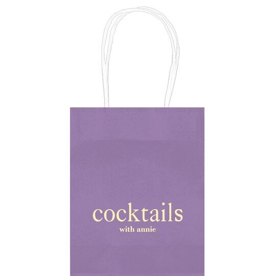 Big Word Cocktails Mini Twisted Handled Bags